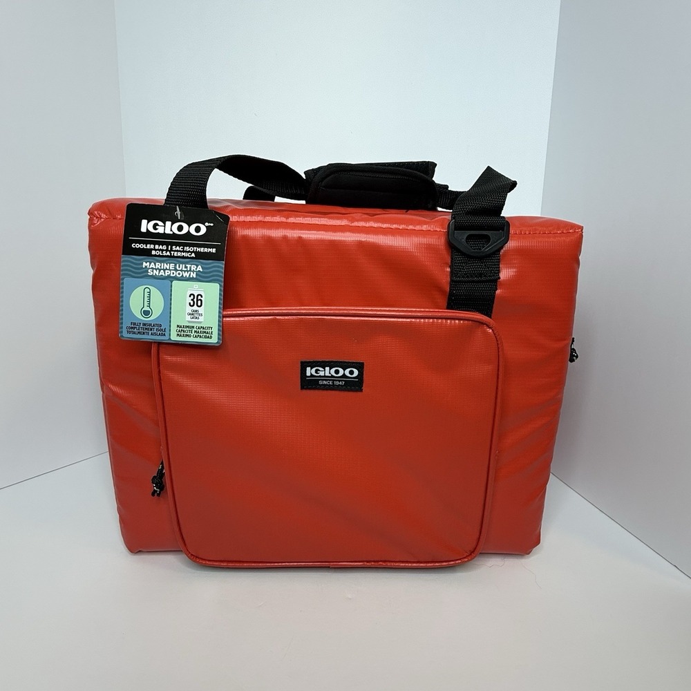 Igloo Marine Ultra Snapdown Soft Sided 36 Can Cooler Tote Fully Insulated NWT